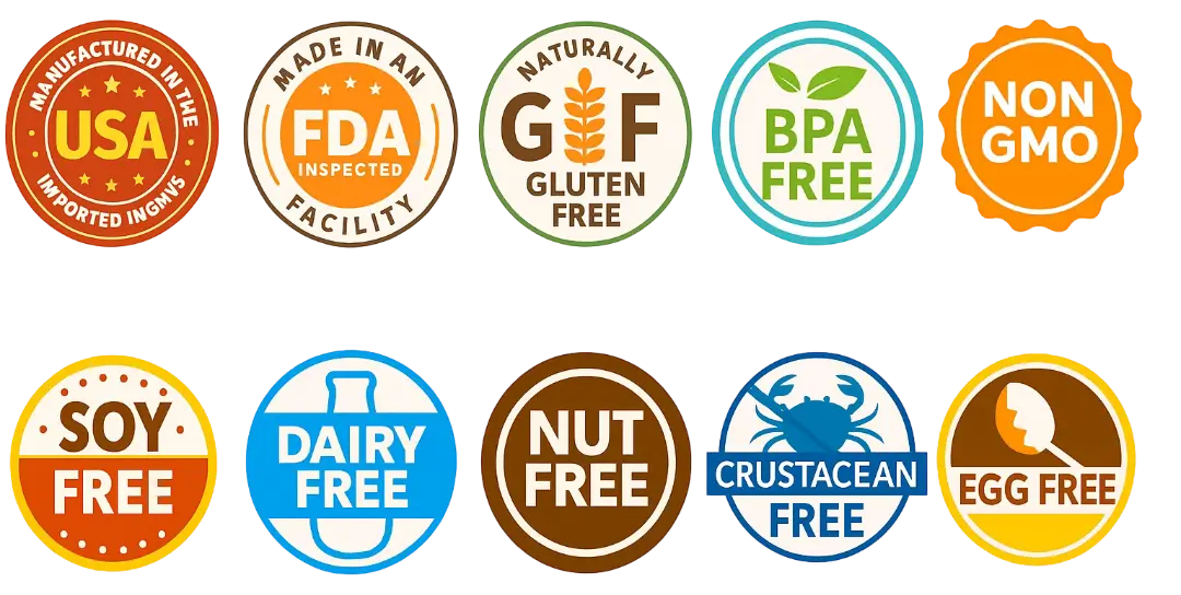 Quietum Plus Certification Badges